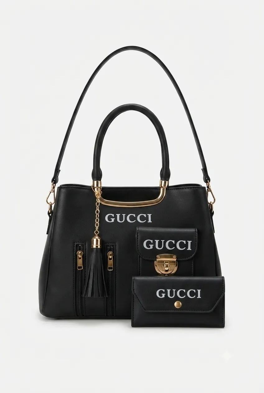 Elegant Structured Tote & Wallet Set