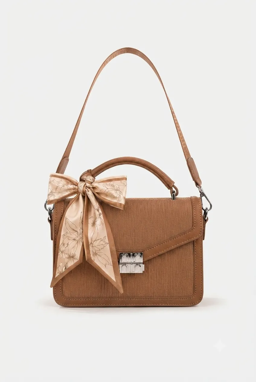 Floral Accent Satchel
