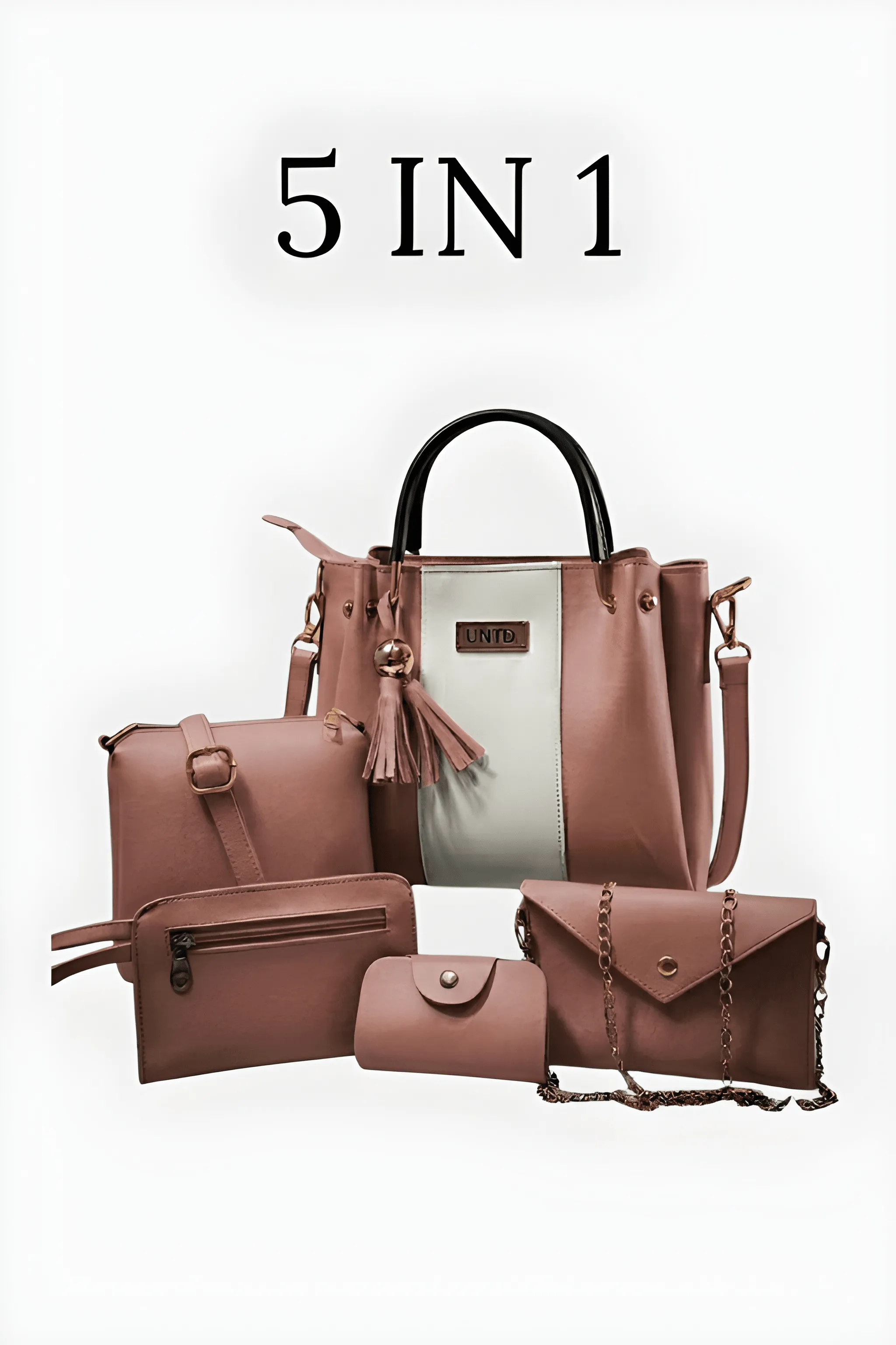 Hand bag 5 piece set